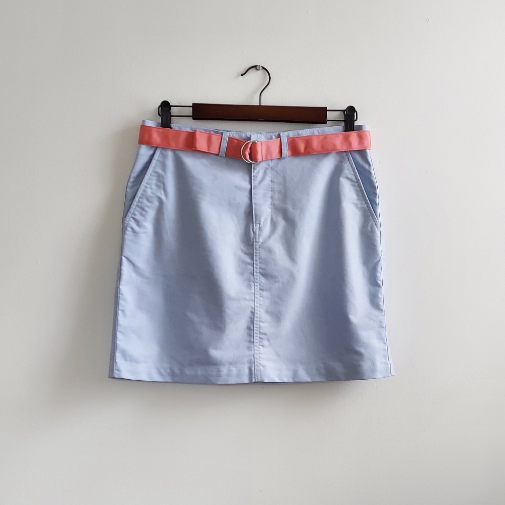 Ralph Lauren Sport Blue Oxford Skirt SZ 4 NWT